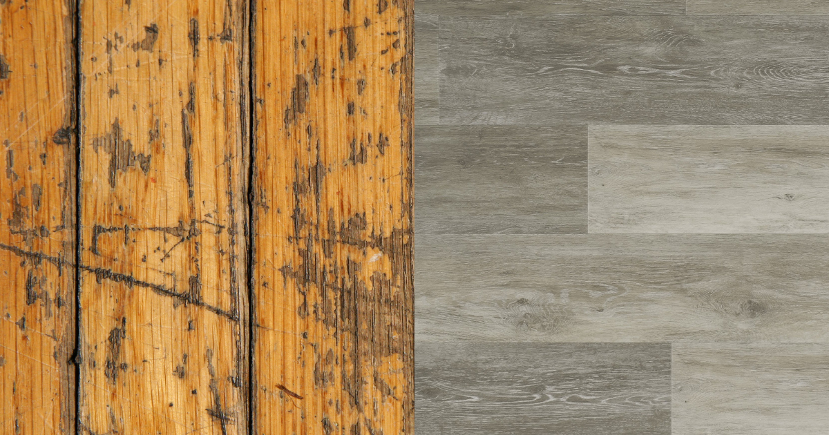 Wooden flooring compared to Luxury Vinyl Planks